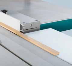 Front support table Long, narrow workpieces can be cut more efficiently by using a suitable support table.