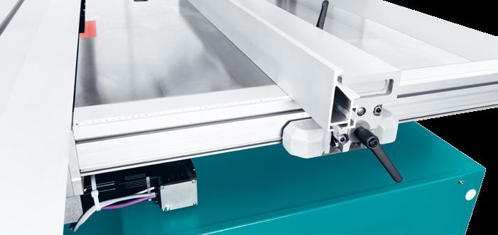 Cutting widths The standard cutting width of the MARTIN sliding table saw is 850 mm.