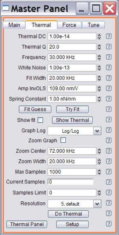 Ch. 12. Thermal Tuning 1. The Thermal tab is located in the Master Panel. 2.
