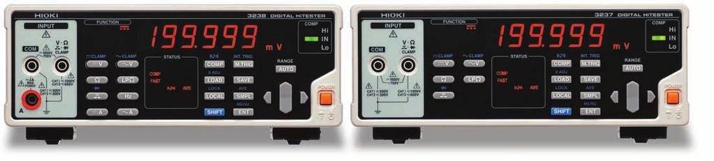 2004 3239 (4-terminal Ω function) 3238 (Advanced model) 3237 (Economically priced) DIGITAL HiTESTER Field measuring instruments Outstanding performance for production lines with a sampling rate of 3.