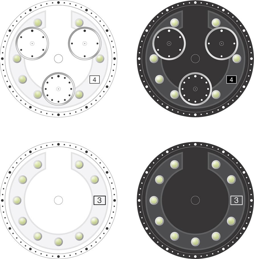Availiable dials unisex in 39mm Dials: DOTS Couleurs disponibles 00 white