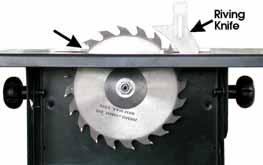REPLACING THE SAW BLADE 1. Remove the side cover by unscrewing the five securing screws. 2.