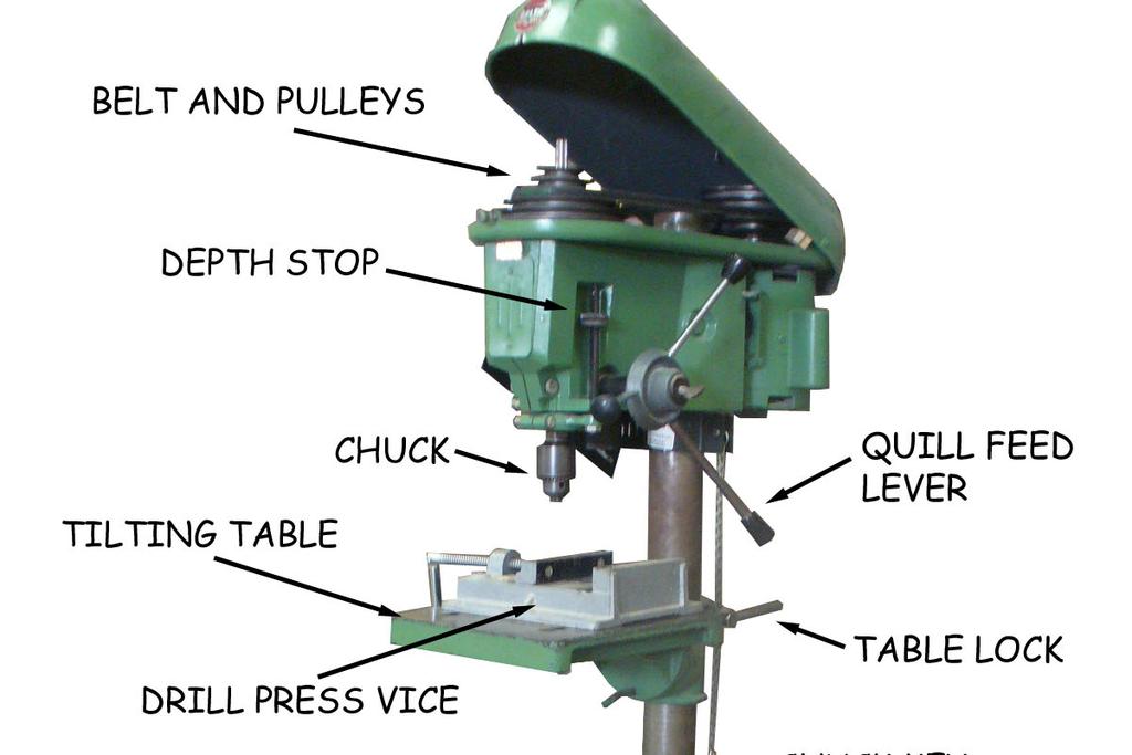 DRILL PRESS The drill press is an extremely versatile machine that can be used to perform a variety of operations.