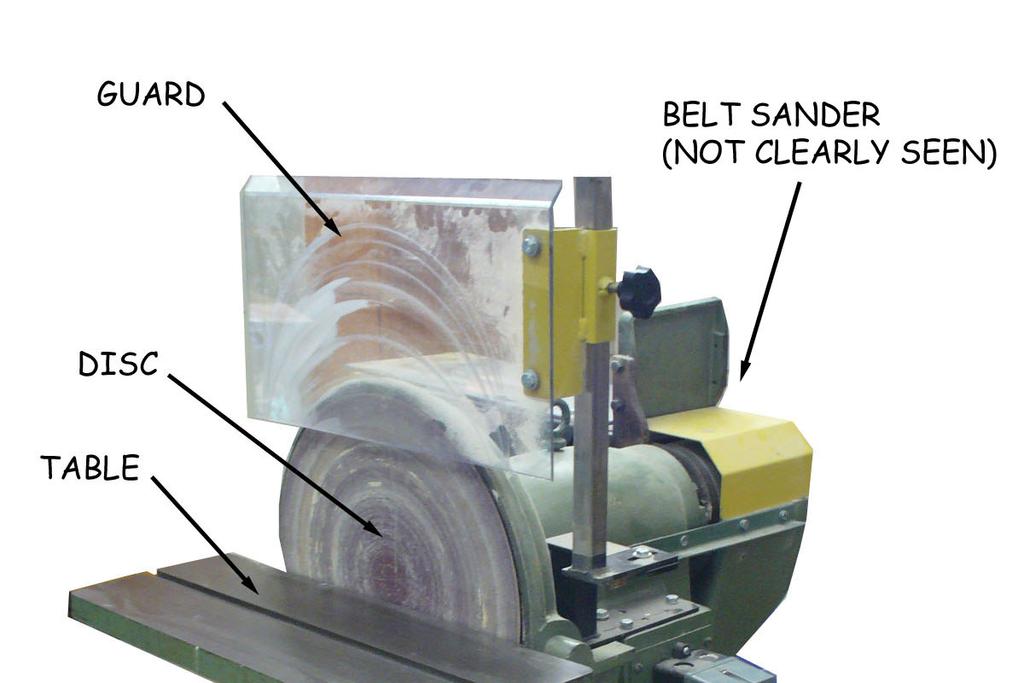 The belt-and-disc sander is a very useful combination sander.