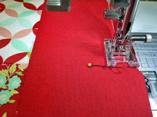 Press the seam allowance together and down