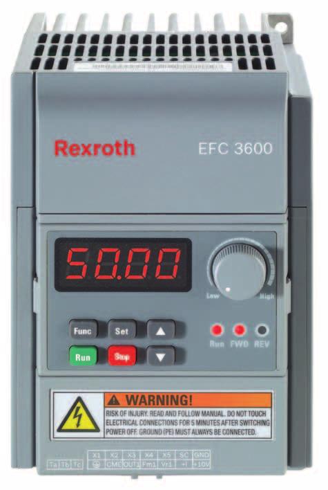 6 Optimum handling "easy to use" Rexroth technology is designed for easy installation and usability.