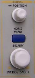 10. Introduction to the Horizontal System Shown as Fig. 9, there are a button and two knobs in the HORIZONTAL CONTROLS.