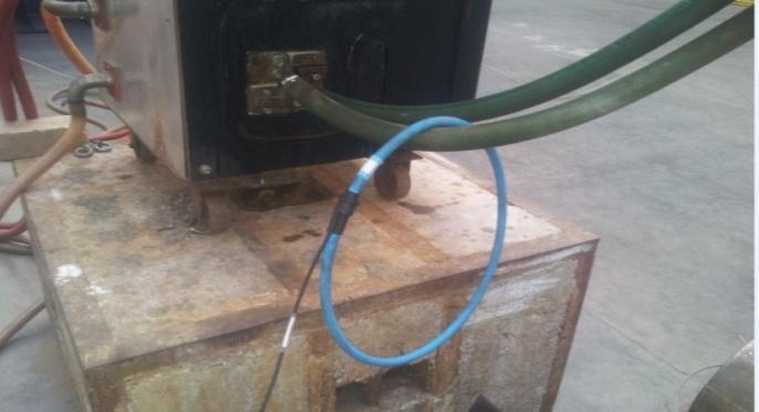 Fig.14 application of rogowski coil for induction heating Fig.15 Converter installation at the site V.