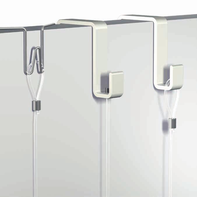 SOLO HANGING SYSTEMS PARTITION WALL HOOKS Flexible and solid Since it is not always possible (or allowed) to hang rails in every room, we also offer solutions for hanging pictures and wall