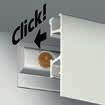 You always have flexibility in hanging wall decorations is no problem with the Click Rail Pro.