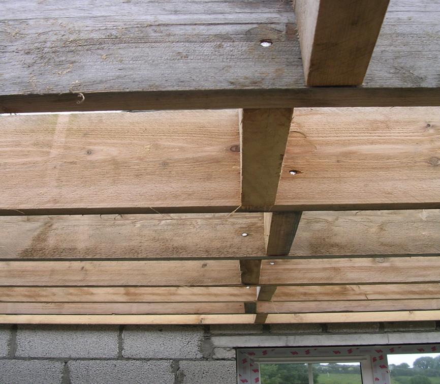 SOILD BRIDGING / STRUTTING Used to to tie joists together so that: The load is distributed over a number joists To prevent