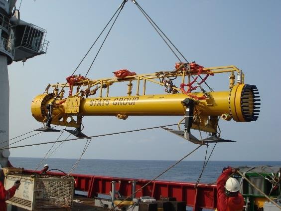 launcher over boarding Temporary subsea