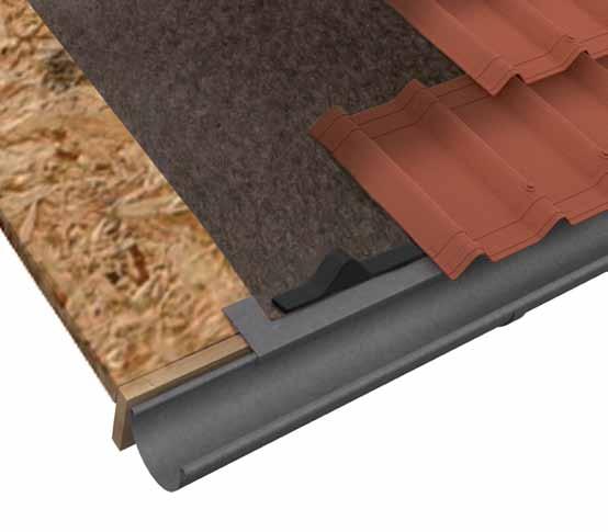 Eaves Drive fasteners on top of the corrugations between the overlapping guides Underlayment 1.5 To be staggered 10.
