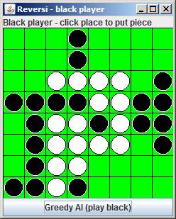 There are only four initial places for white to play, which will be horizontally or vertically next to a black piece, as