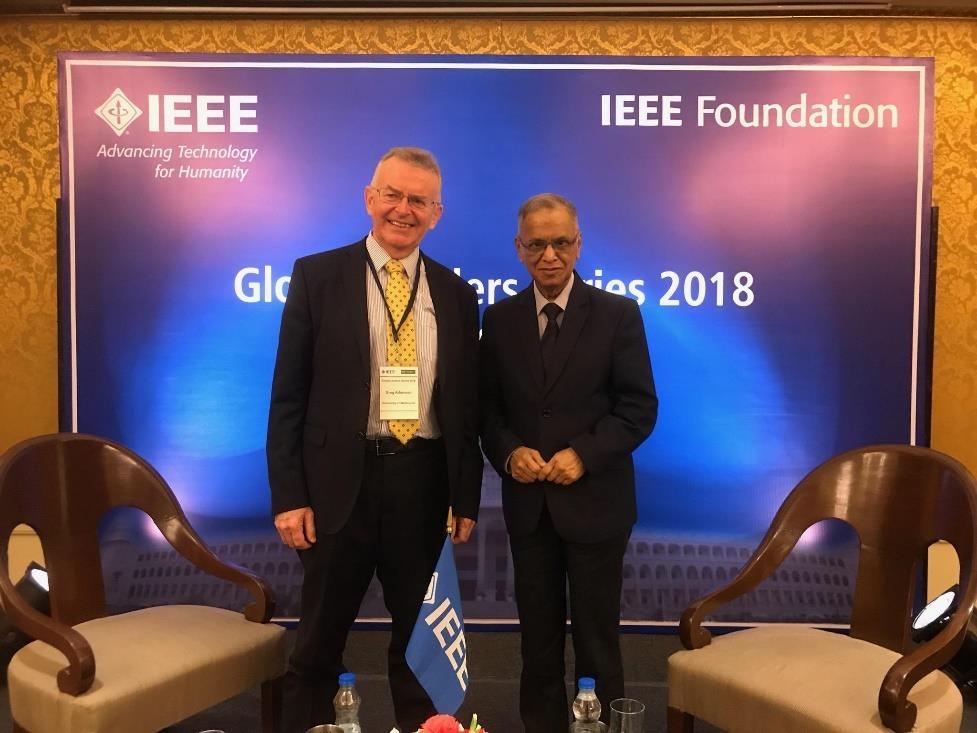 Some recent IEEE SSIT engagements Shri Narayana Murthy and Greg Adamson; Bengaluru, 27