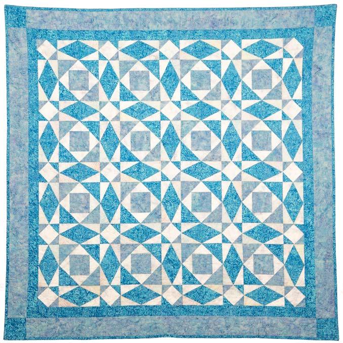 GO! Qube 6" Storm at Sea Throw Quilt Finished Size: 50" x 50" For use with GO! Qube Mix & Match 6" Block (55775) Fabrics are provided by Island Batik To make a 6" Block use GO!