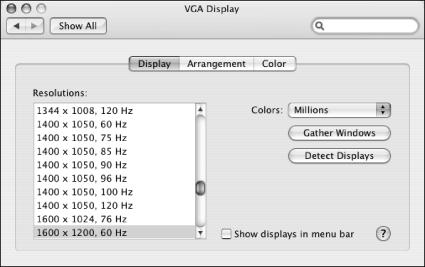 For Windows use the Settings tab in the Display control panel Multiple displays (both Mac & Windows now) > Settings > Control Panel > Display 13 Stored paintings/images are