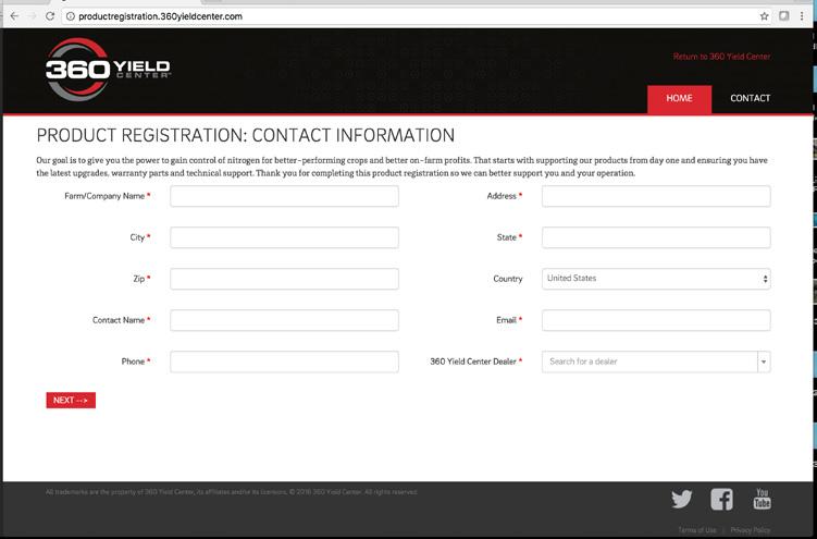 com to complete the product registration for your 360