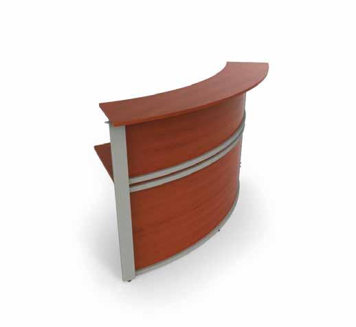 CURVED RECEPTION LAMINATE PANEL RECEPTION STATION ZU296 KEY FEATURES High end reception