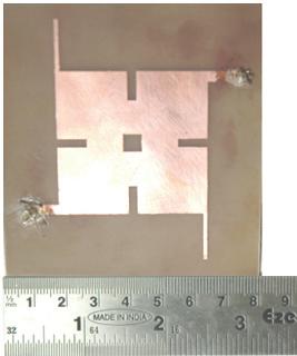 Compact Narrow Band Non-Degenerate Dual-Mode Microstrip Filter with Etched Square Lattices 101 Figure 12.