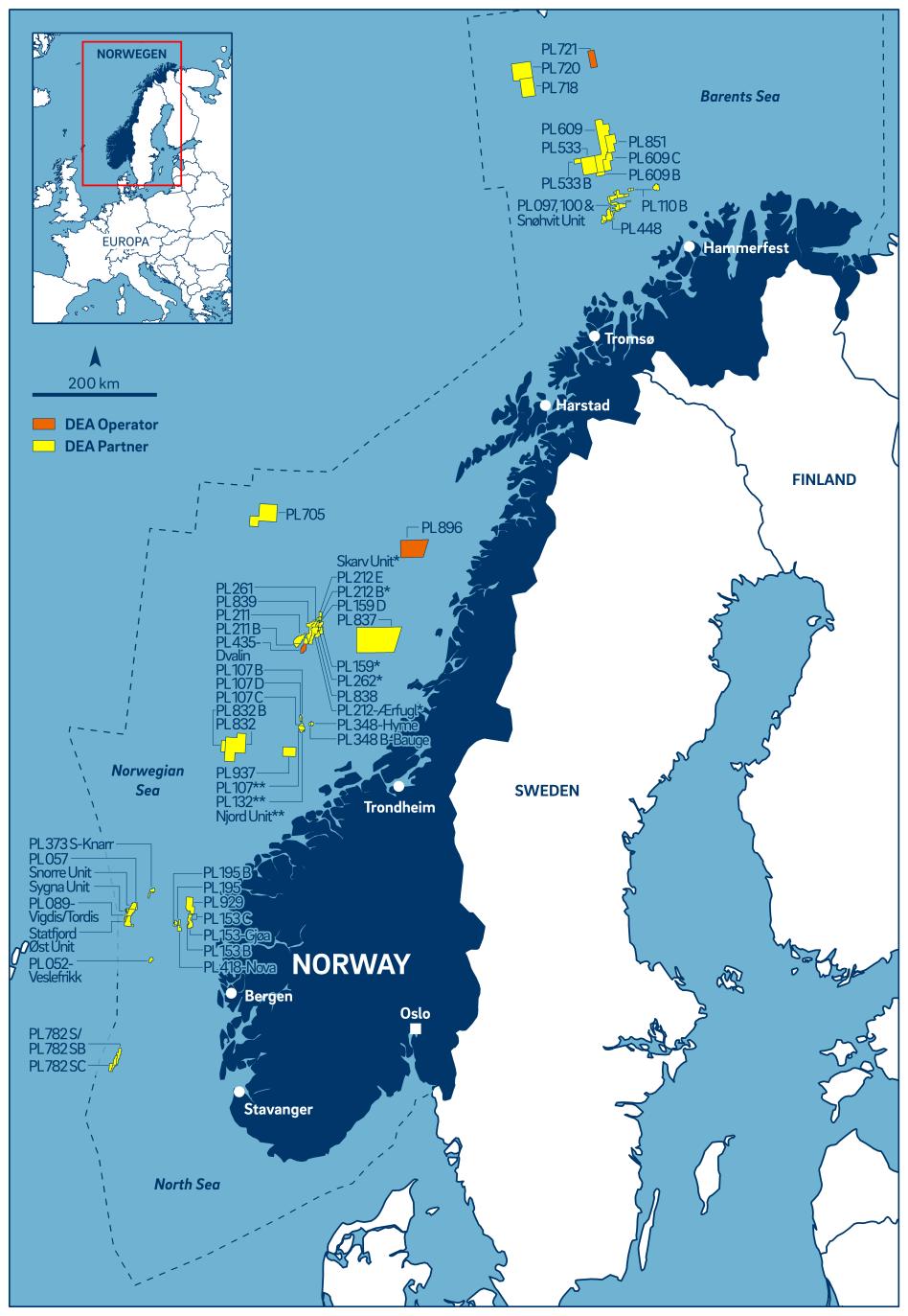 DEA s portfolio Development (operated) Dvalin Production (non-operated) Key fields: Skarv, Snorre, Njord, Hyme,