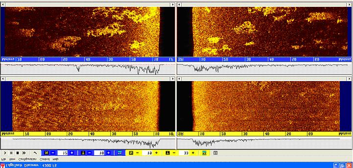 SIMULTANEOUS DUAL FREQUENCY SIDE-SCAN Record courtesy Steve Wright, Edgetech, and