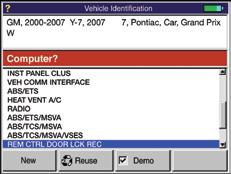 Chrysler VIN writing function for adapting new replacement controllers when replaced and other critical tests technicians need every day.
