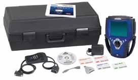 adapters, and domestic OBD I vehicle cables (for GM, Ford, Chrysler, Jeep, Saturn), and carrying case.