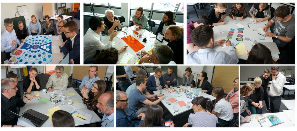 Working sessions were held on and by: Gaming Session: The Scenario Exploration System (facilitated by Laurent Bontoux, European Commission Joint Research Centre, Foresight and Policy Lab Team;