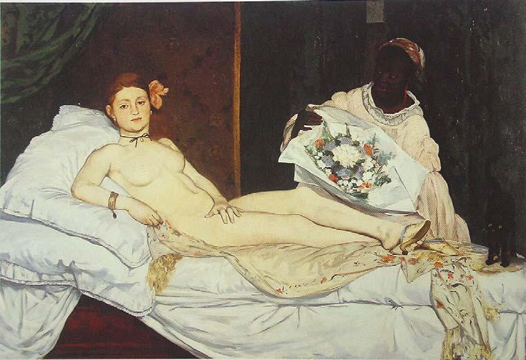 Plate (7) Edouard Manet. Olympia. 1863. Oil on canvas, 130.5 x 100 cm. Source: Martin, F. D.