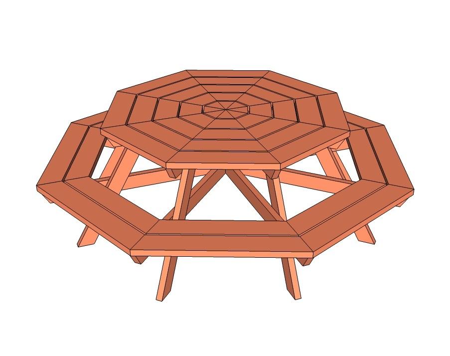 [1] Submitted by Ana White [2] on Tue, 2011-03-15 00:39 [1] Thank you to everyone that requested this picnic table, the octagon or 8 sided picnic table plans.