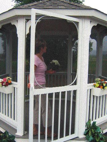Installation Instructions screen package for wood & vinyl octagon gazebos Toll Free: