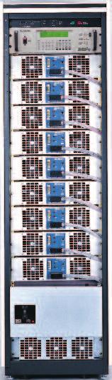 Up to five mainframes may be paralleled to increase system output power up to 90 kva. Each Pacific power source is burned in and meticulously tested before it can leave the Pacific factory.