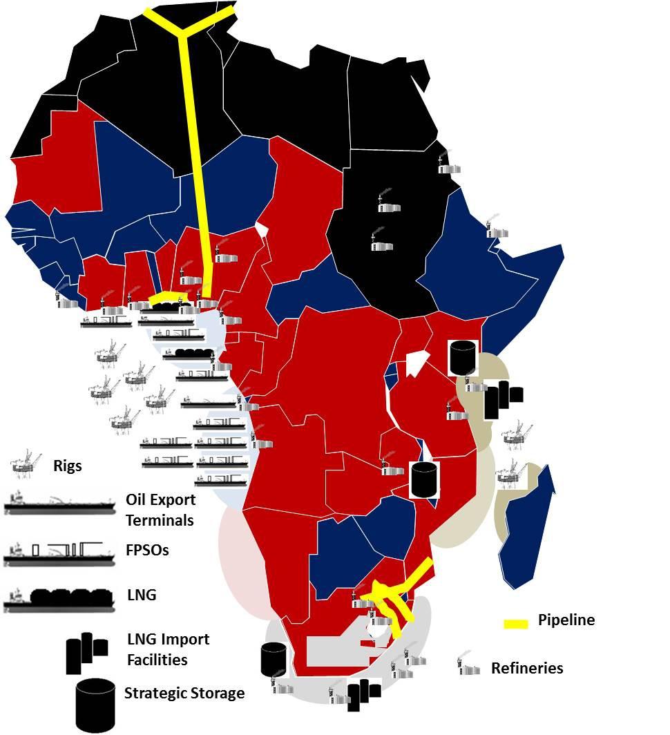 Future Scenarios Africa Oil & Gas current vs proposed future activity