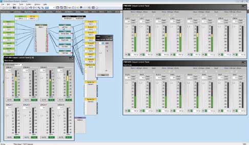 Configurability f All PowerMatch amplifiers feature three methods of configuration and monitoring: g Configure, control and monitor using ControlSpace Designer software [ ] Access amplifier settings