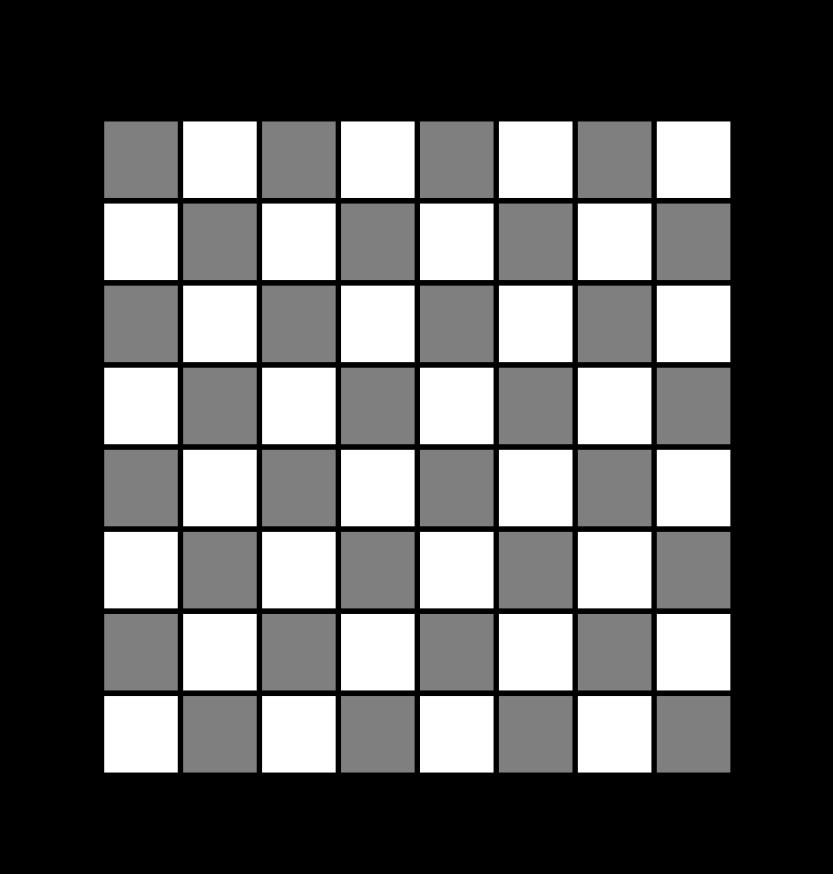 4. The rows of a chessboard are numbered 1 through 8 and the columns are lettered a through h: A Knight