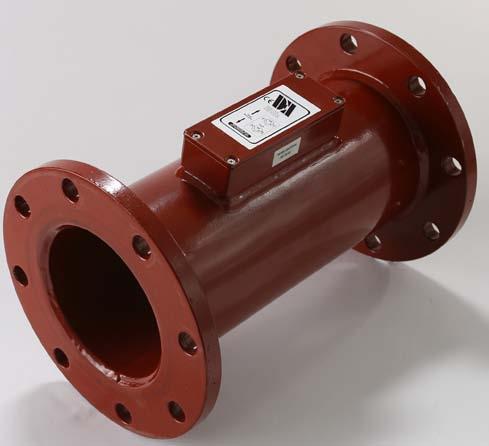 The meter introduces no pressure drop other than the pipe section which provides the means to position the ultrasonic transducers and to connect to the user s piping system.