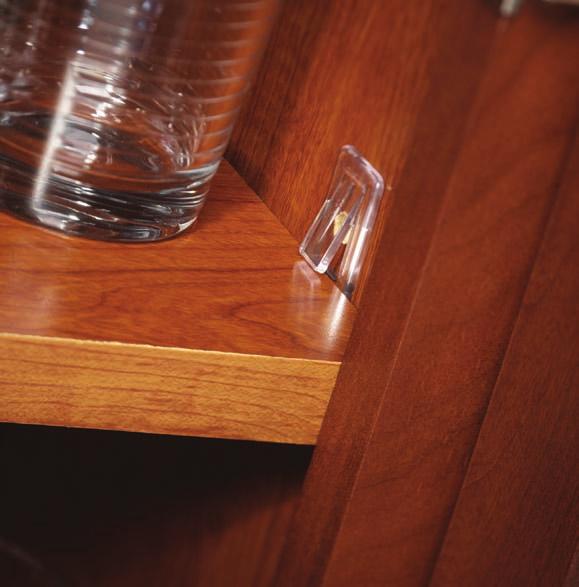 Whether your cabinet has 3/8 or 3/4 side panels with 1/4 or 5mm holes, we have the right shelf support for you. Choose from standard or locking designs, various pin lengths, colors and materials.