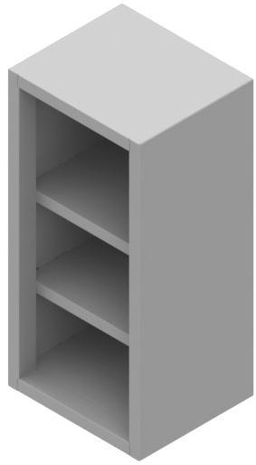 Wall Cases Wall cases are available in five heights and six widths. 42 and 48 high units have three hinges per door; all other units have two hinges per door.