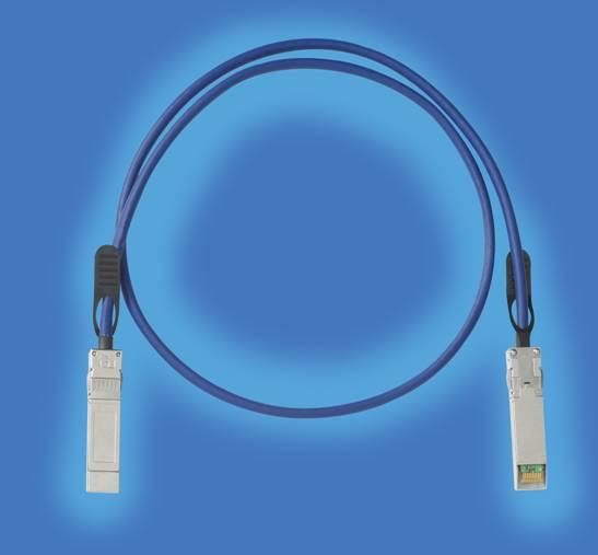 EOLP-96-CLB-XX Copper SFP+ Cable Assemblies SFP+ Cable Assemblies, 0.5m/1m/2m/3m/4m/5m/6m/7m/8m/9m/10m/11m/12m/15m Reach RoHS6 Compliant Features Supports 1Gb/s to 10.