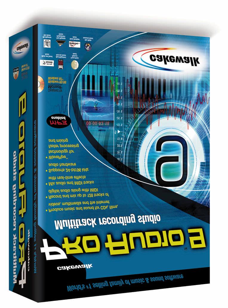 Software Bundle: Cakewalk Pro Audio 9.0 The 2496 is bundled with a full version of Cakewalk Pro Audio 9.