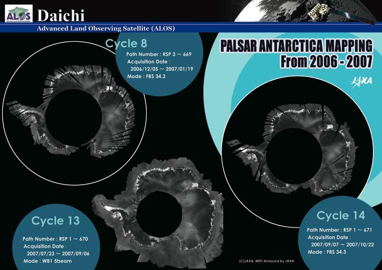 IPY 2007 & 2008 PALSAR antarctica mapping JAXA PLAN for