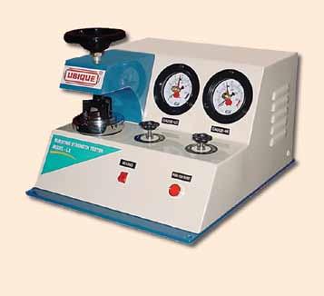 Bursting Strength Tester Bursting Strength is a reliable index of the strength and performance of materials like paper, paperboards, corrugated boards and boxes, solid fibreboards, filter cloth,