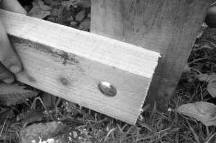TIMBER BASE RAILS 3 inch x 1.5 inch timber is used for the timber base rails.