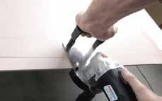 be hung immediately after milling and re-adhering paper If fastening through the recessed area, allow adhesive to dry for 1-2