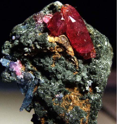 The ruby is a pink to blood-red colored gemstone, a variety of the mineral corundum (aluminium