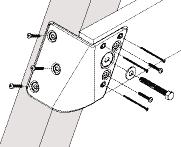 Drill a ³ ₈" hole through the center of the counterbore and continue through the remainder of the 4" x 4" board.