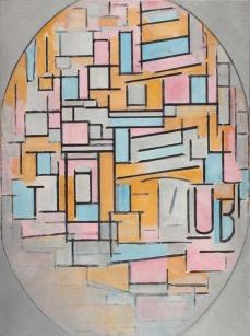 1914 Composition: Checkerboard, Dark Colors, 1919