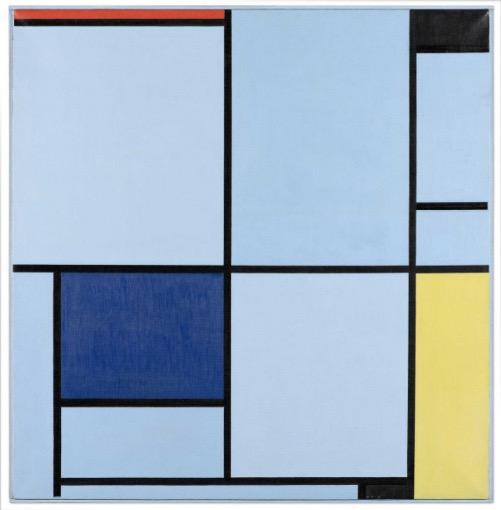 Composition with Red, Black, Yellow, Blue and Gray, 1921 Tableau I (Painting I), 1921 The only