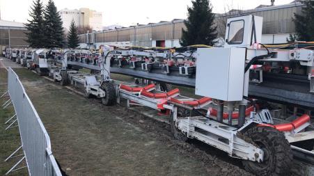 9m/shift and 1200m 2 /month Continuous hauling system Consists of an 86m flexible & mobile belt Targeting to